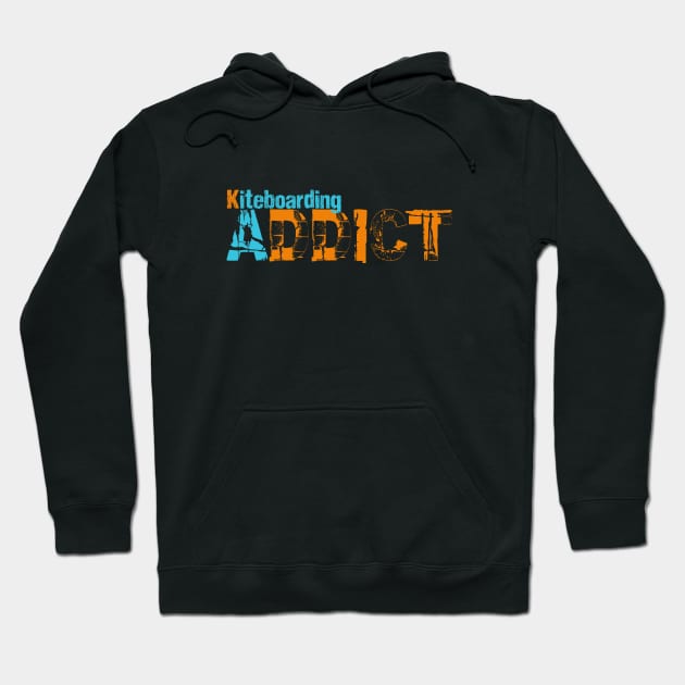 Kite boarding Addict Hoodie by bluehair